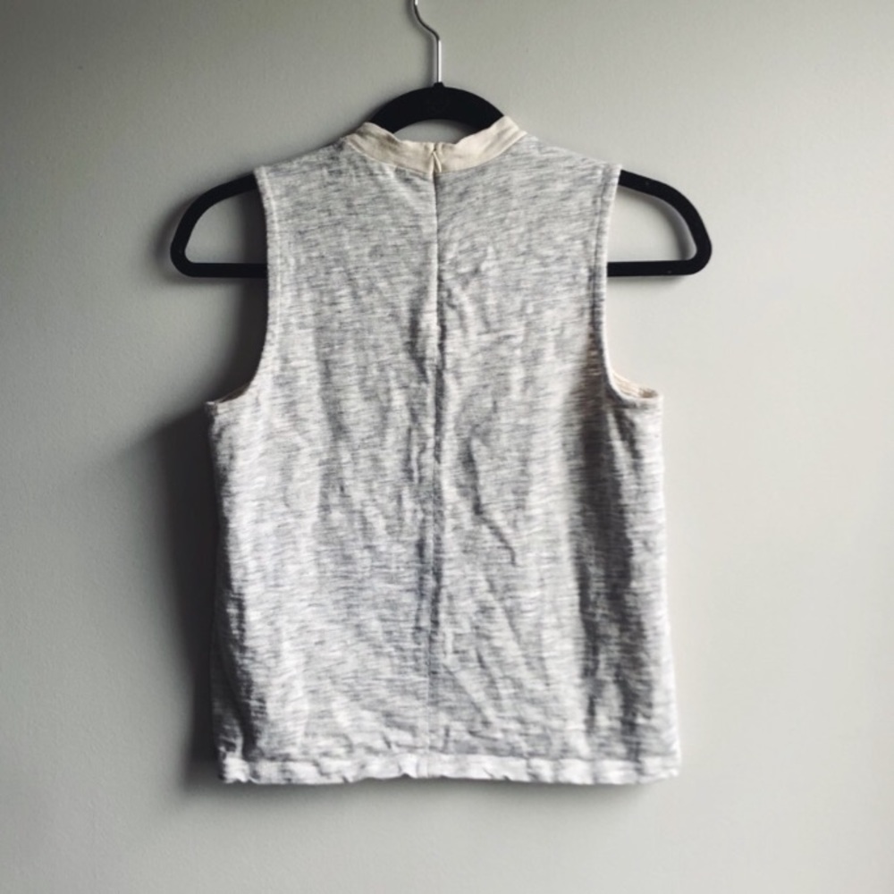 Madewell color block mockneck sleeveless top - Picture 5 of 7